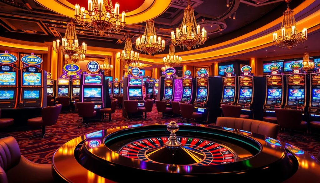 game slot online và sòng bài trực tiếp
